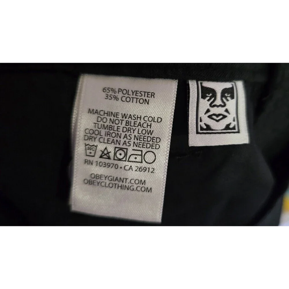 Obey Men’s 27 FUBAR Seersucker Pants Black NWT Pleated Cotton Blend